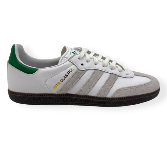 KITH SAMBA OG SNEAKER WHITE / GREEN UK7
