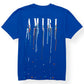 AMIRI PAINT DRIP CORE LOGO T-SHIRT BLUE M