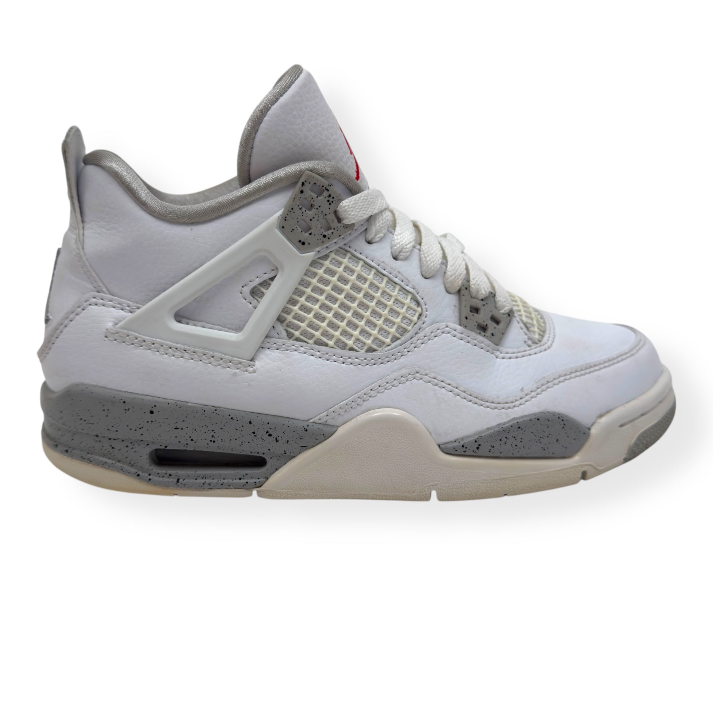 AIR JORDAN 4 RETRO SNEAKER WHITE OREO UK4.5