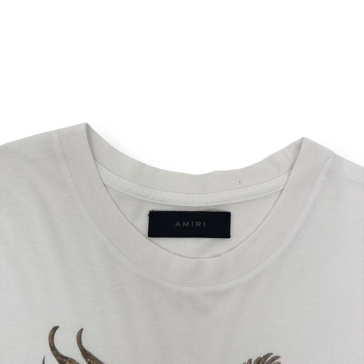 AMIRI OVERSIZED EAGLE PRINT COTTON T-SHIRT WHITE S