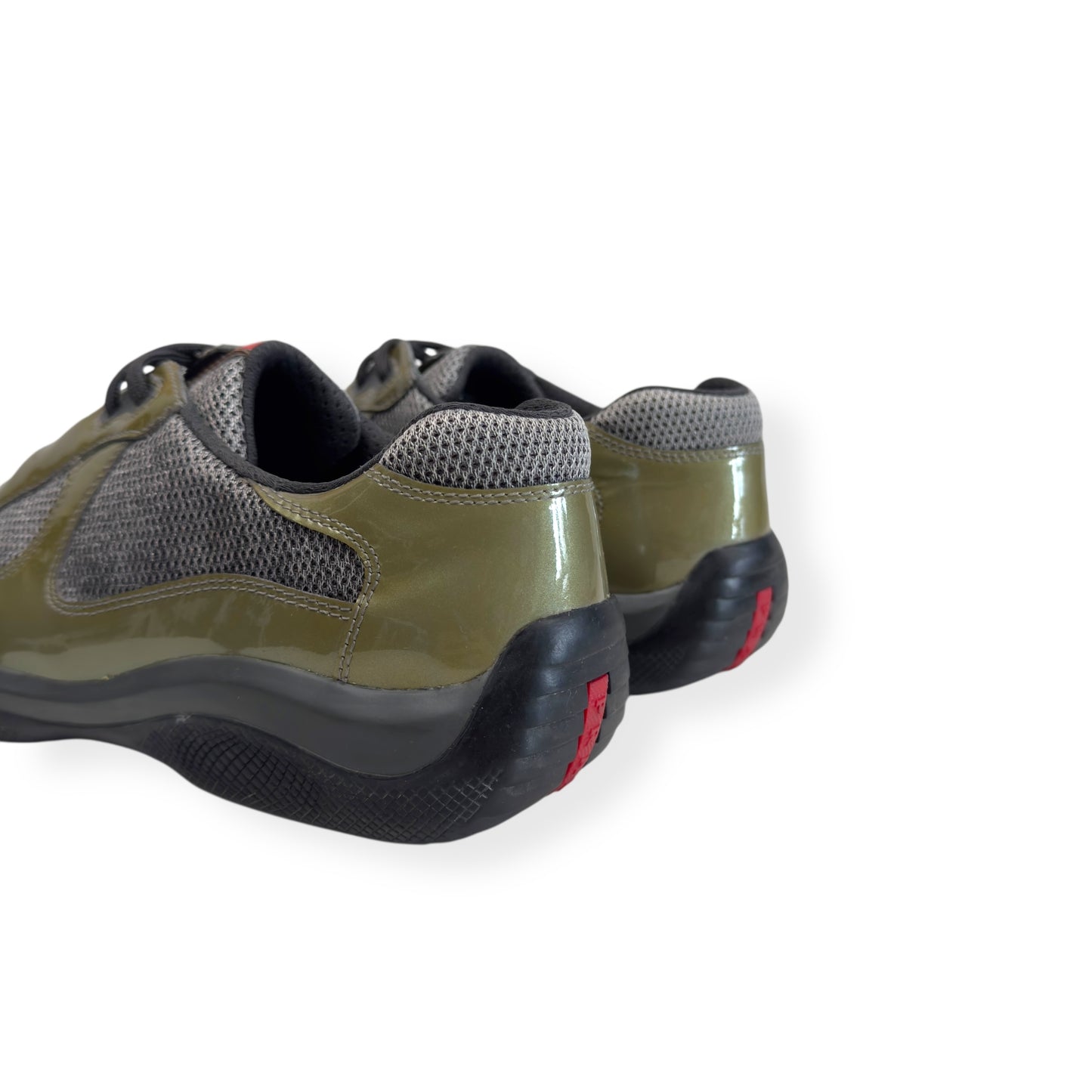 PRADA AMERICAS CUP SNEAKER OLIVE GREEN UK8.5