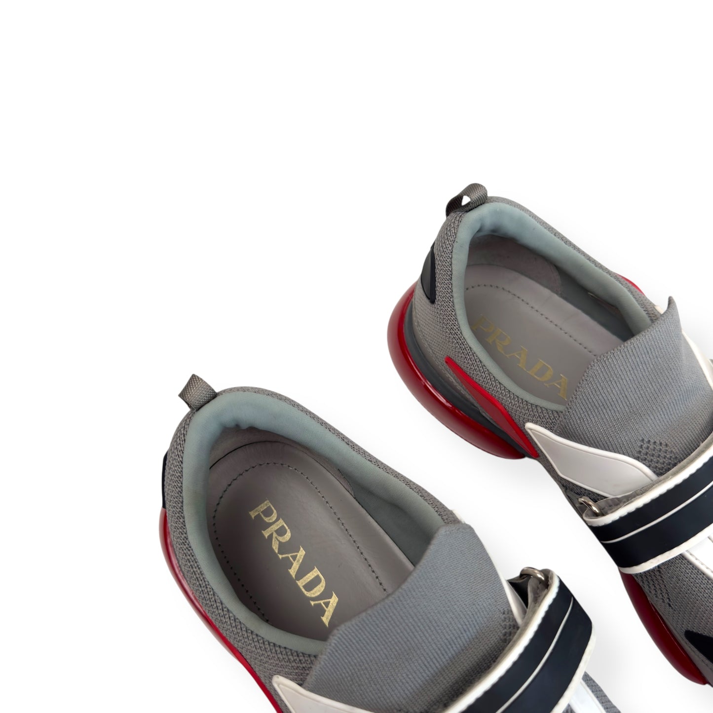 PRADA CLOUDBUST SNEAKER GREY / RED UK9