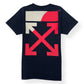 OFF-WHITE SPLIT ARROWS T-SHIRT BLACK / RED L