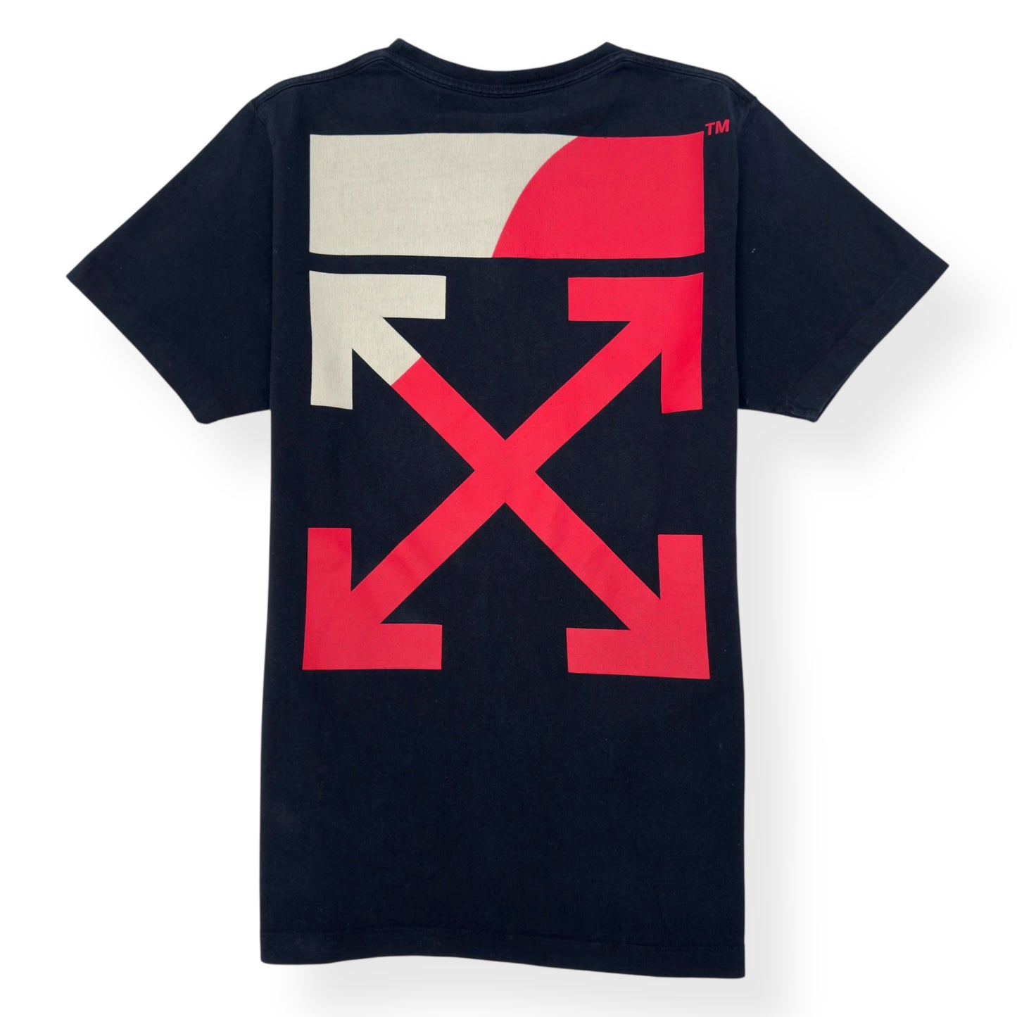OFF-WHITE SPLIT ARROWS T-SHIRT BLACK / RED L