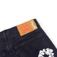 DENIM TEARS X LEVIS COTTON WREATH DENIM JEANS BLACK / WHITE W34”