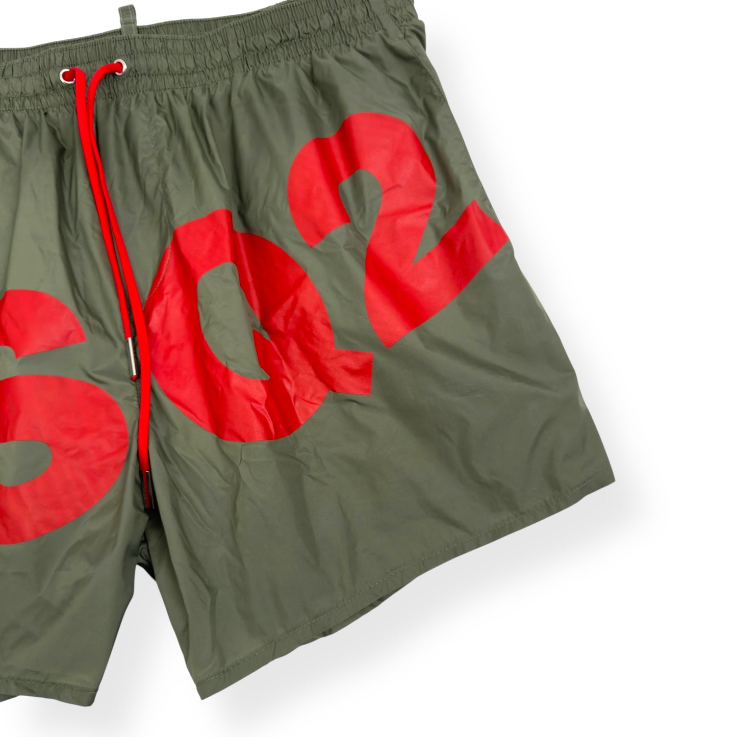 DSQUARED2 DSQ2 SWIM SHORTS GREEN / RED 50 / L