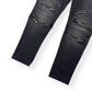 BALMAIN WASHED BIKER JEANS BLACK W34”