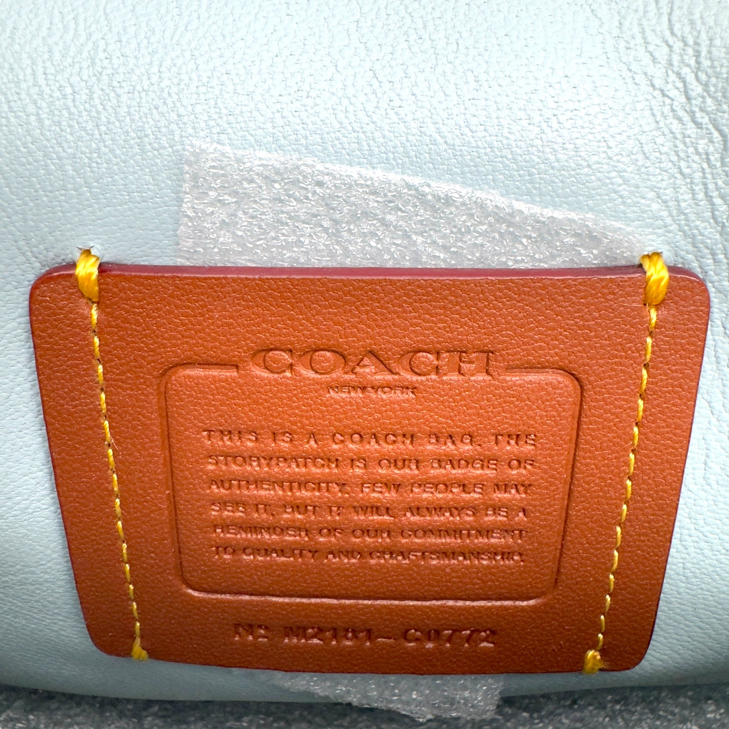 COACH PILLOW TABBY SHOULDER BAG AQUA 26