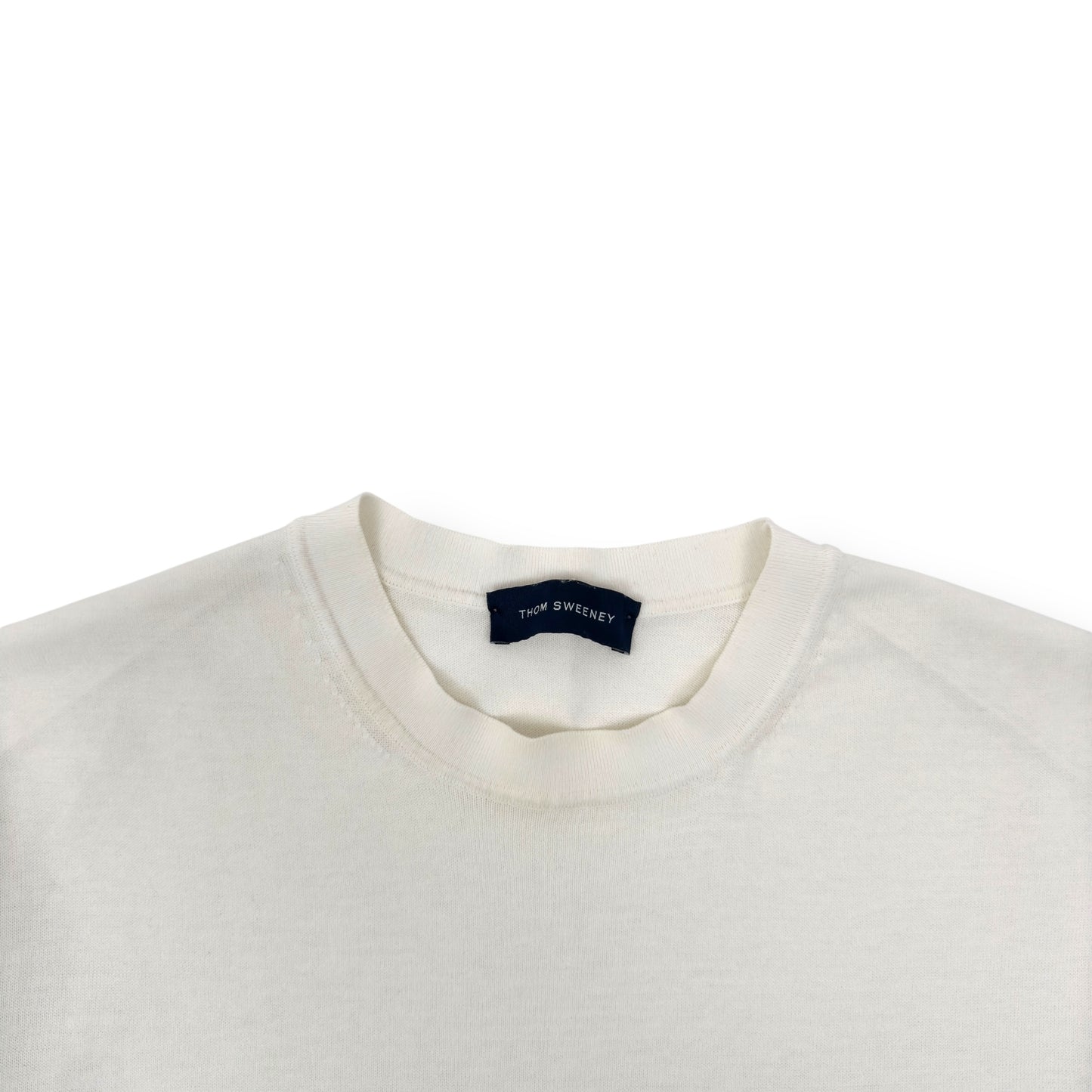 THOM SWEENEY COTTON T-SHIRT WHITE L