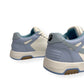 OFF-WHITE OUT OF OFFICE LOW TOP SNEAKER LIGHT BLUE UK8
