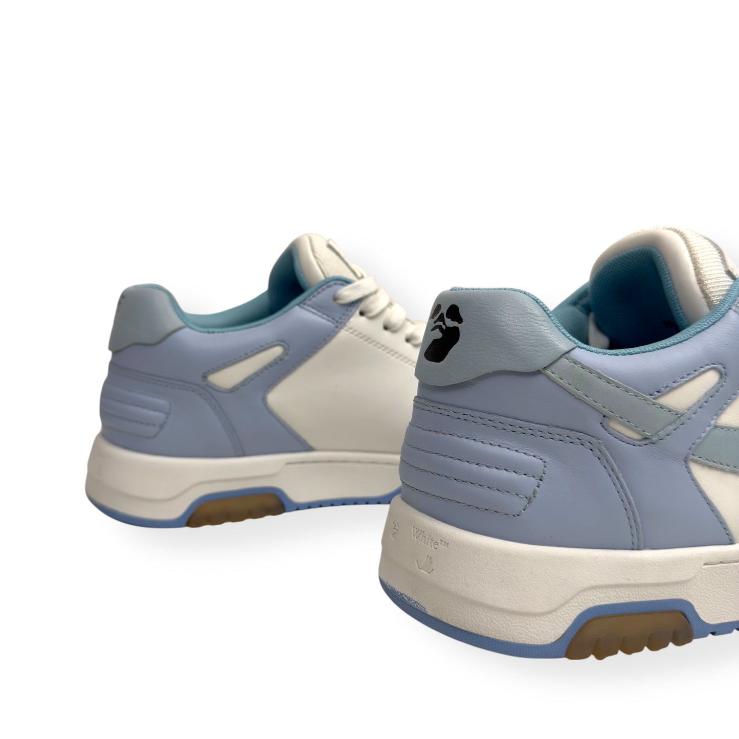 OFF-WHITE OUT OF OFFICE LOW TOP SNEAKER LIGHT BLUE UK8