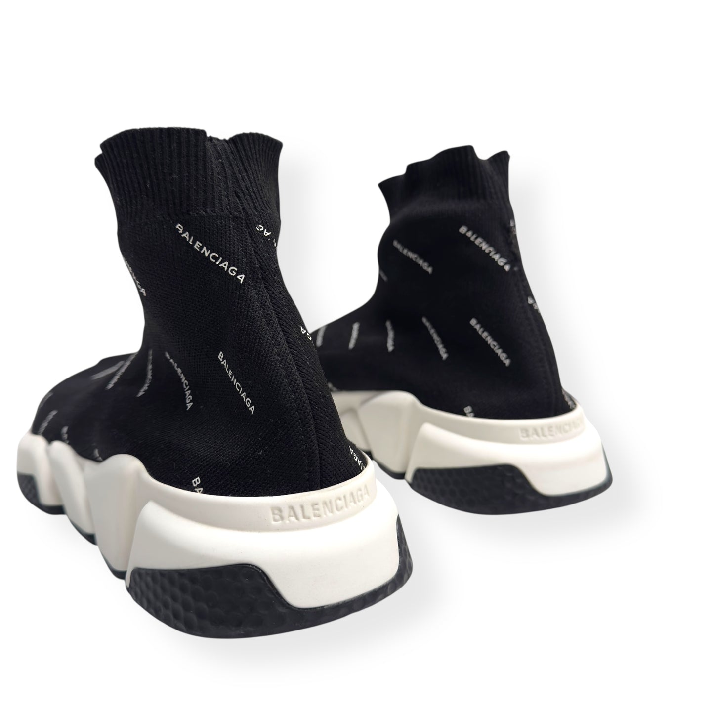 BALENCIAGA SPEED SNEAKER BLACK / WHITE 42 / UK8