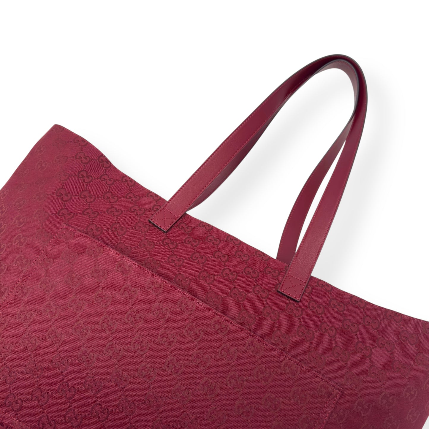 GUCCI GG TOTE BAG ANCORA RED L