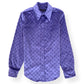 LOUIS VUITTON LV MONOGRAM VELVET SHIRT PURPLE L