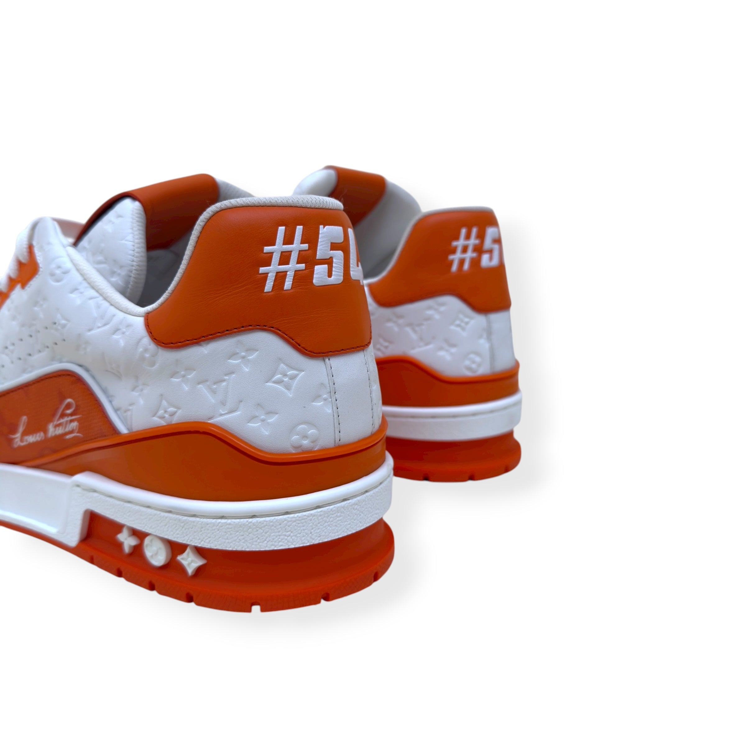 LOUIS VUITTON MONOGRAM LV TRAINER ORANGE UK11