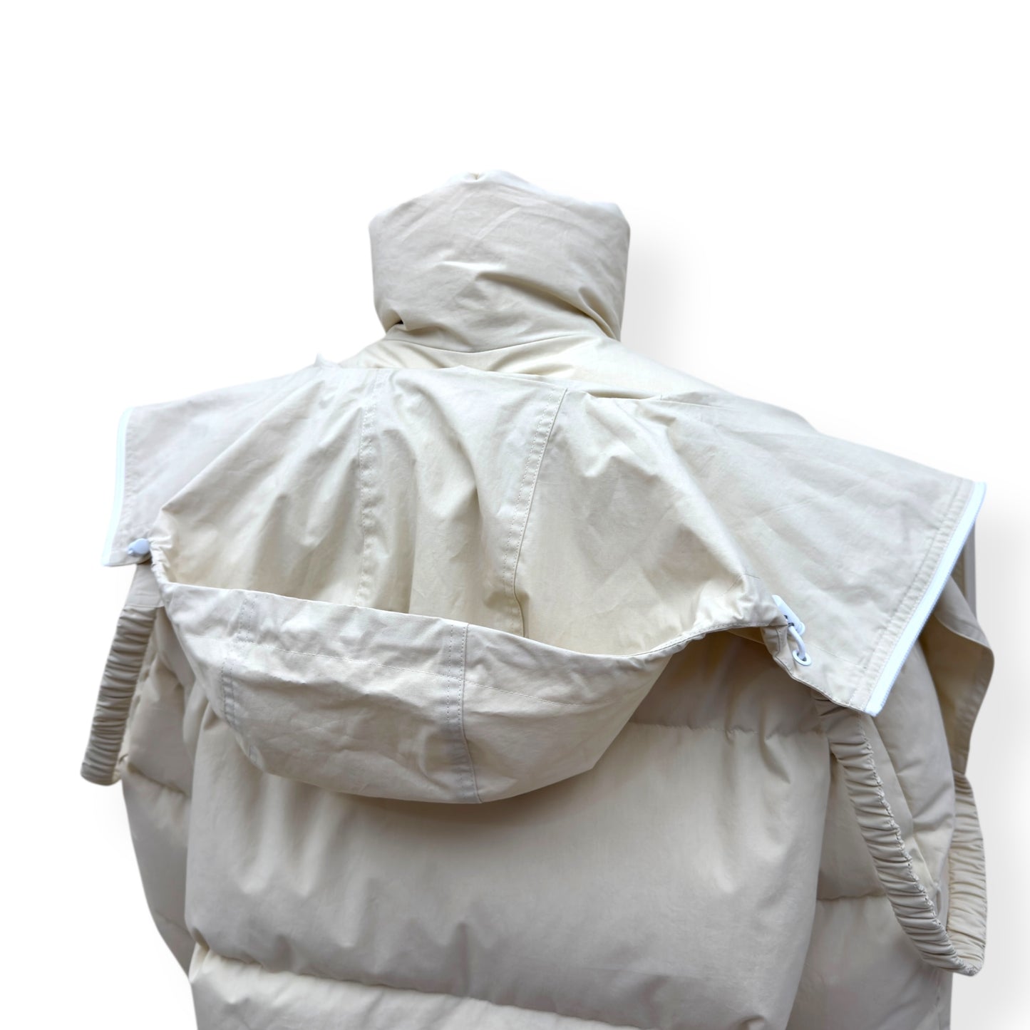 BOTTEGA VENETA COTTON PUFFER JACKET ECRU XS