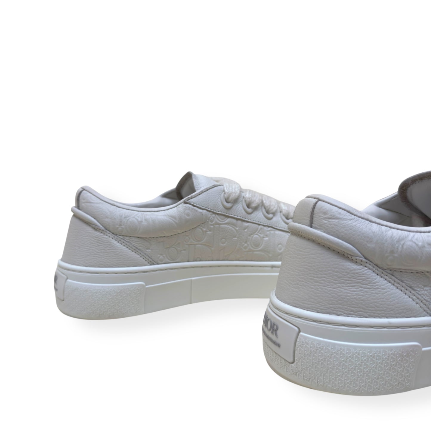 DIOR B33 OBLIQUE LEATHER SPIN SNEAKER WHITE 45 / UK11