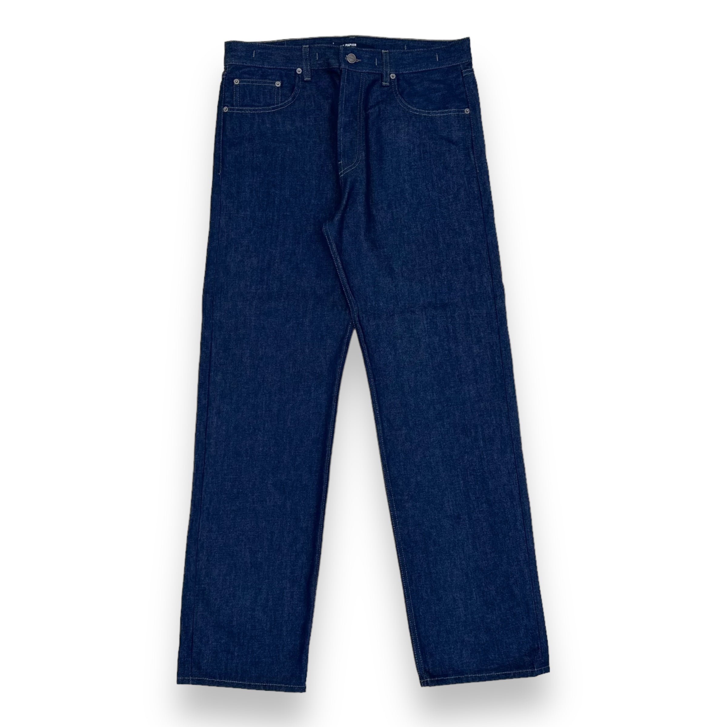 JACQUEMUS ‘LE PAPIER’ STRAIGHT LEG DENIM JEANS NAVY 34”