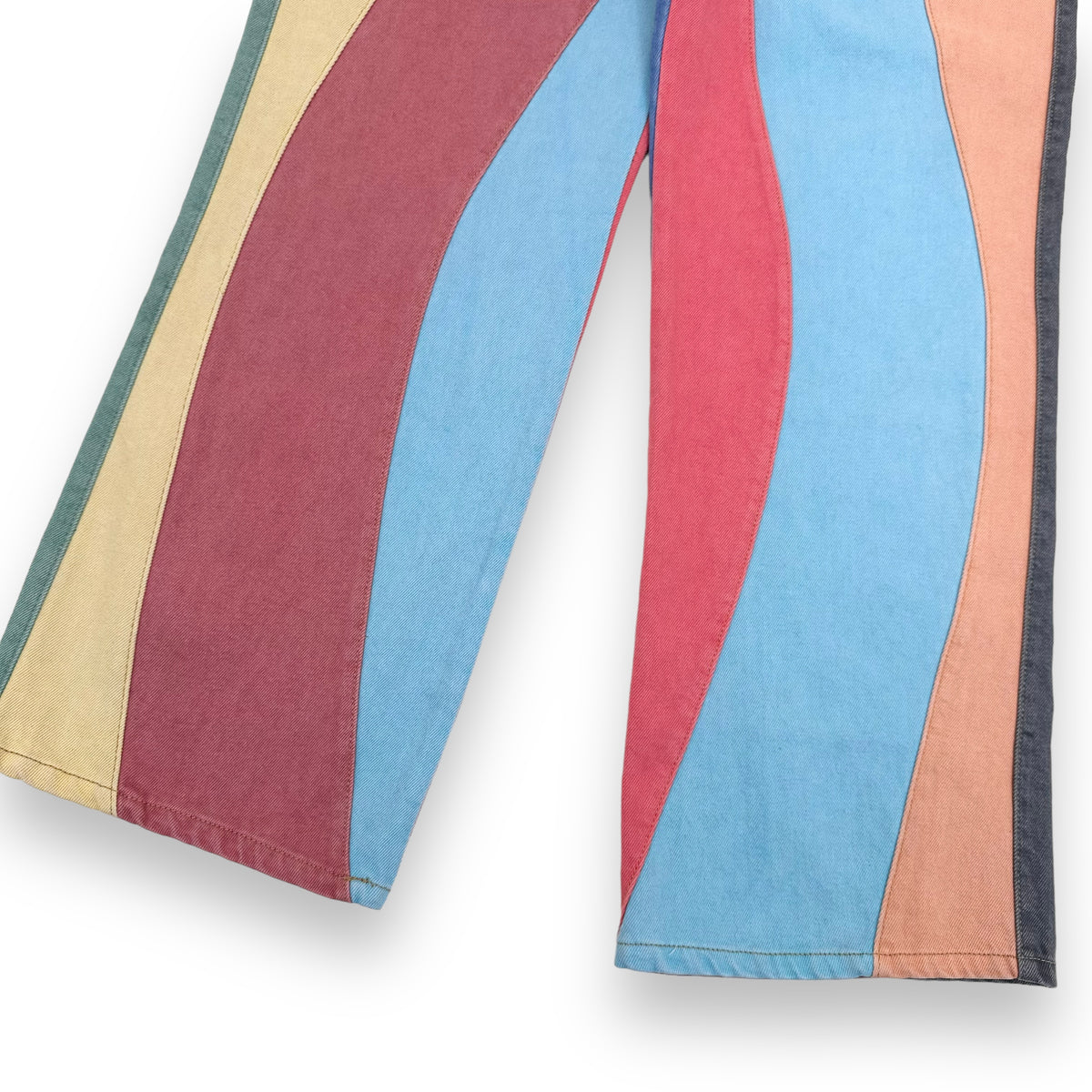 GLASS CYPRESS WIDE FIT WESTERN DENIM JEANS MULTICOLOURED 34”