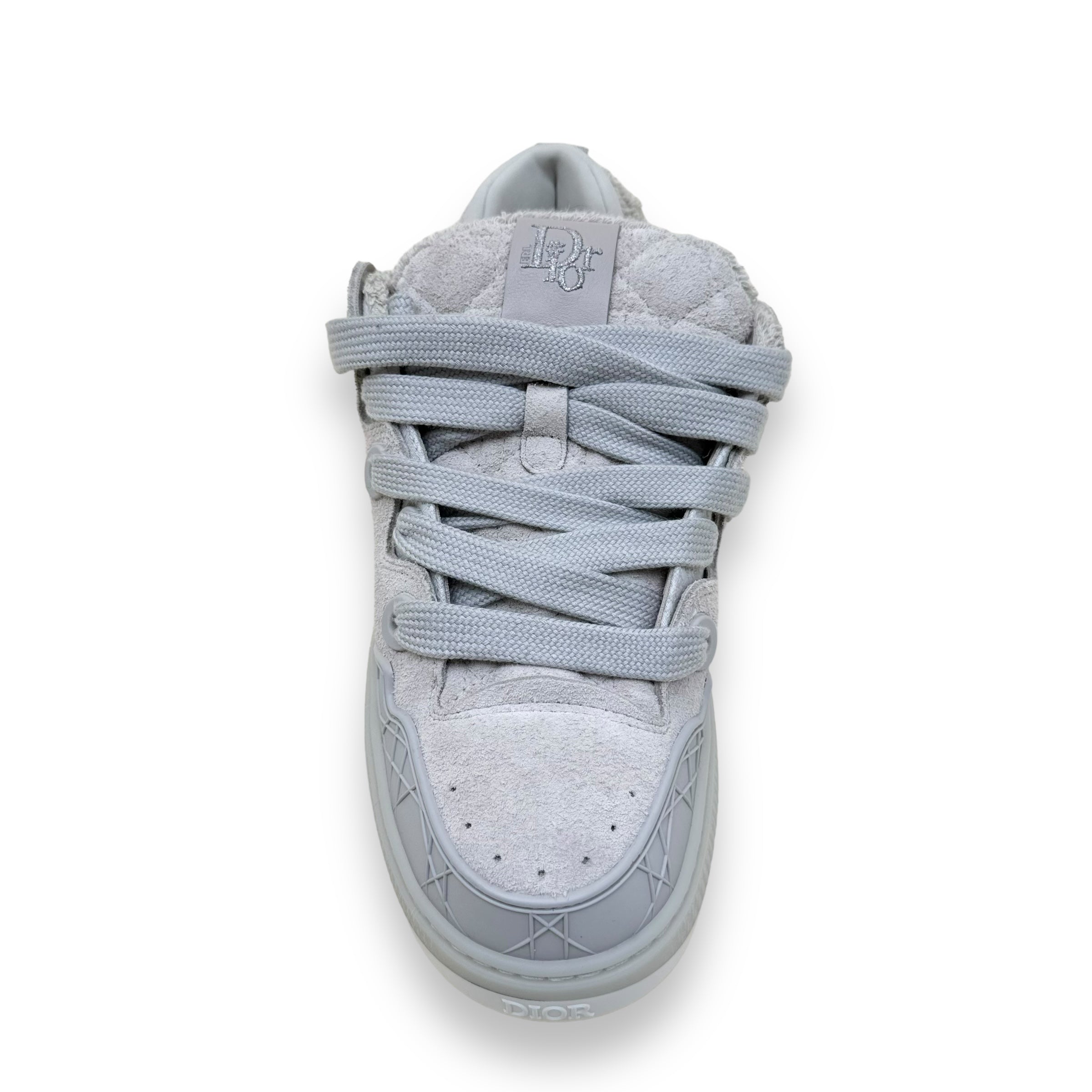 DIOR B9S SKATER ERL DIOR OBLIQUE JACQUARD SUEDE SNEAKER GREY UK6