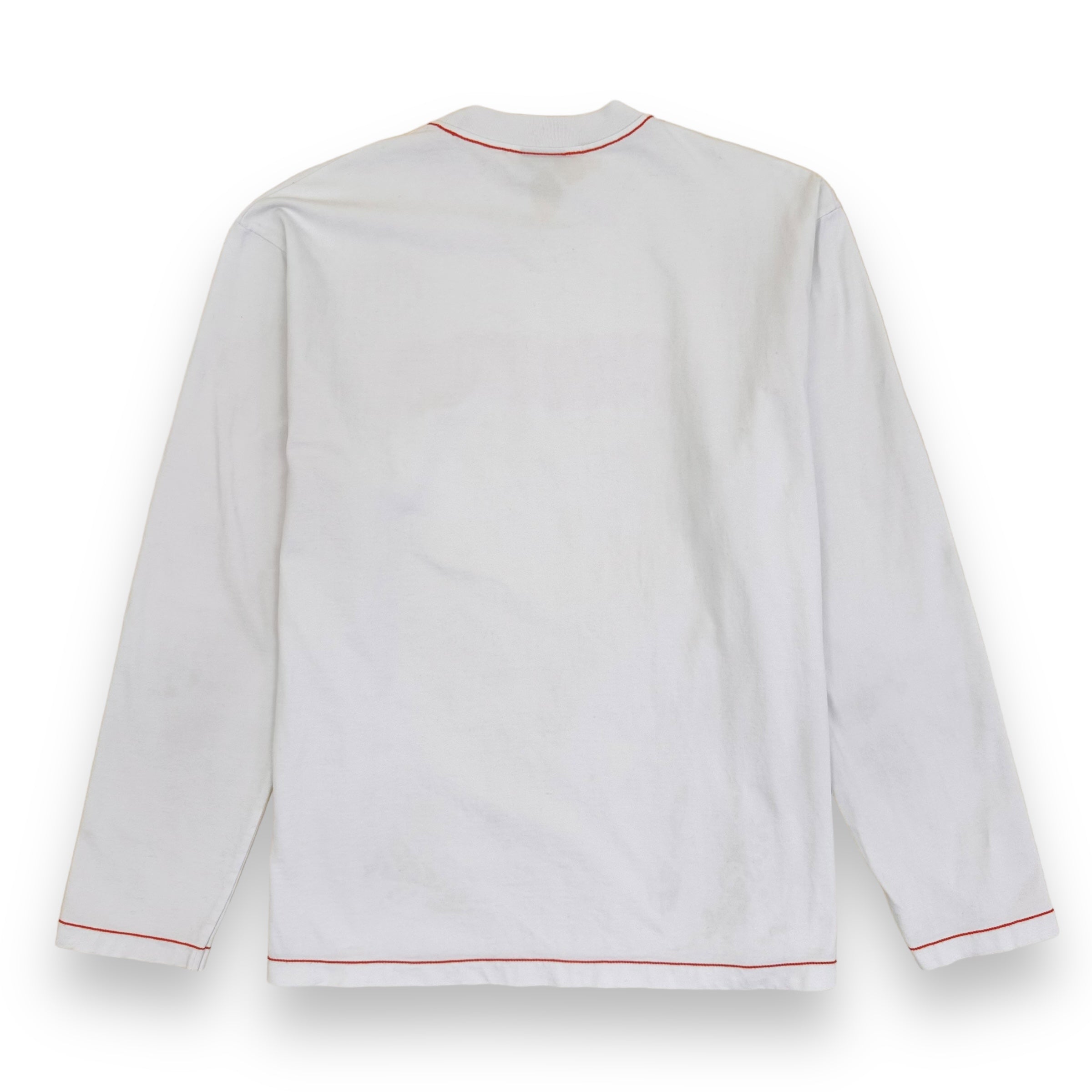JACQUEMUS LE T-SHIRT PATE A MODELER LONG SLEEVE T-SHIRT WHITE XL
