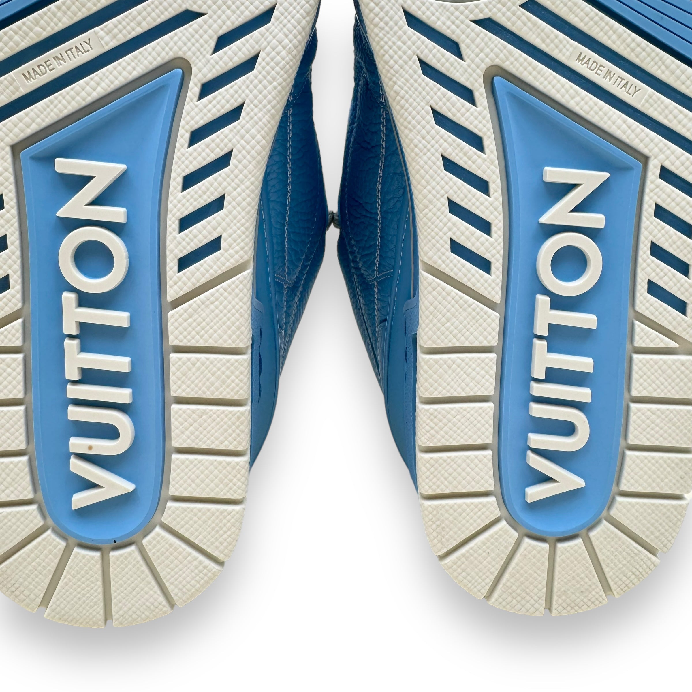 LOUIS VUITTON LV SKATE SNEAKER LUXURY BLUE UK8