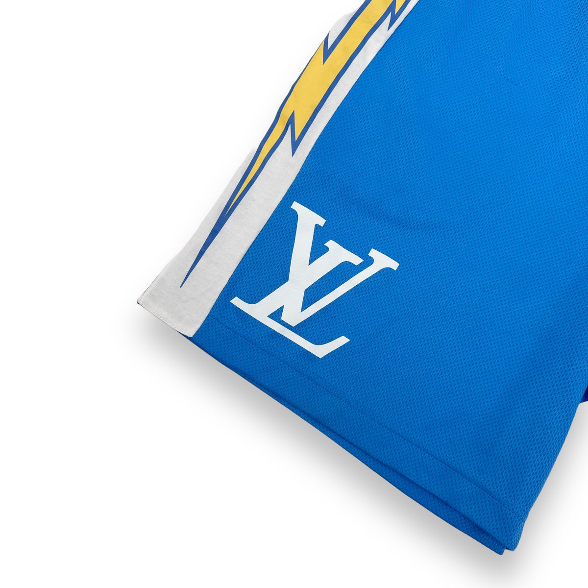 LOUIS VUITTON SPORT JERSEY WITH PATCH SHORTS BLUE L