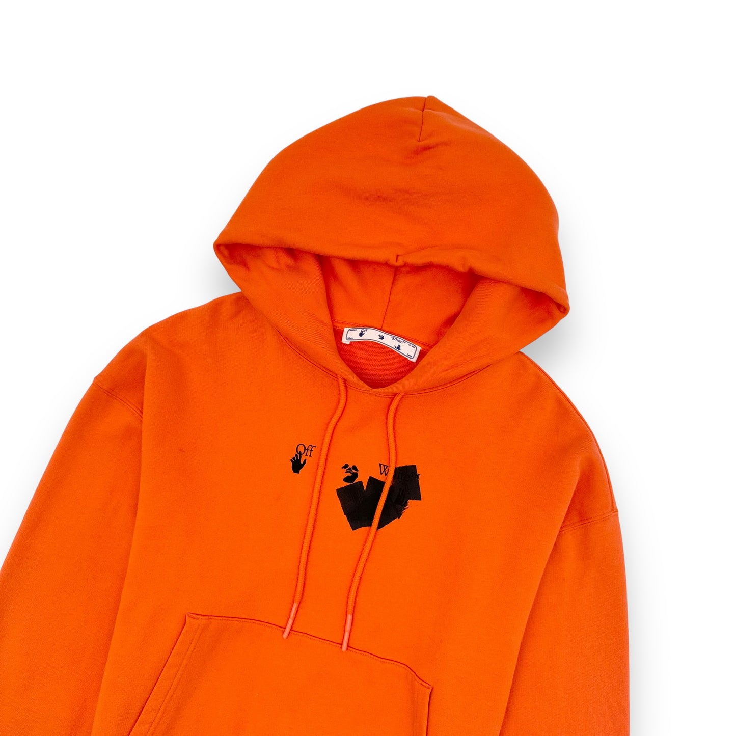 OFF-WHITE ARROW HOODIE ORANGE L