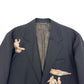 ACNE STUDIOS OVERSIZED PRINTED SUIT JACKET BLACK S