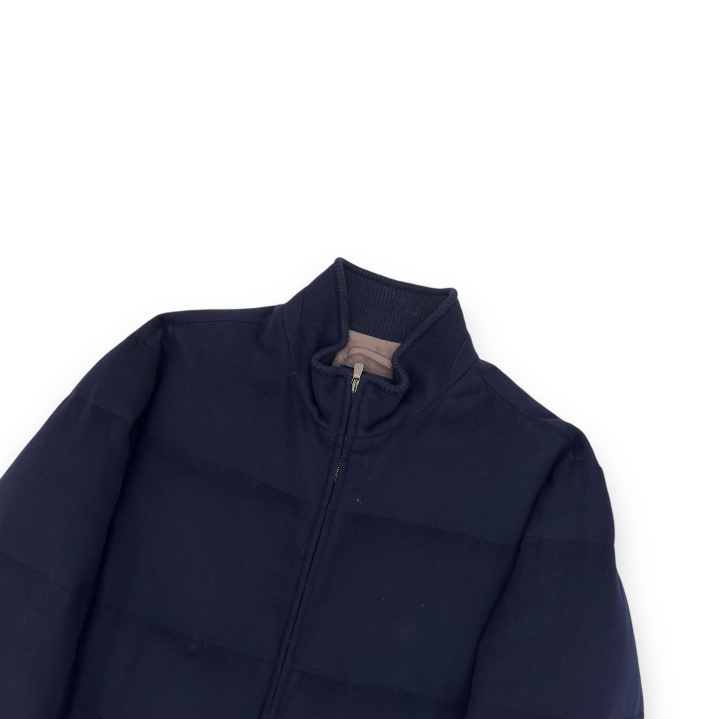 THOM SWEENEY BESPOKE LORO PIANA CASHMERE DOWN JACKET NAVY L