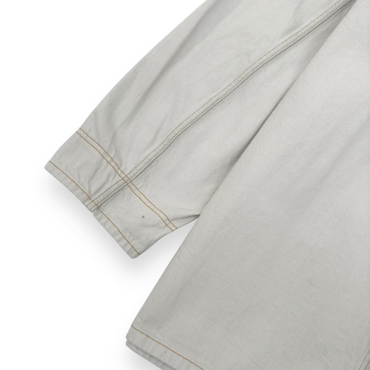 MAISON MARGIELA OVERSIZED LONG DENIM JACKET CHALK 48 / M