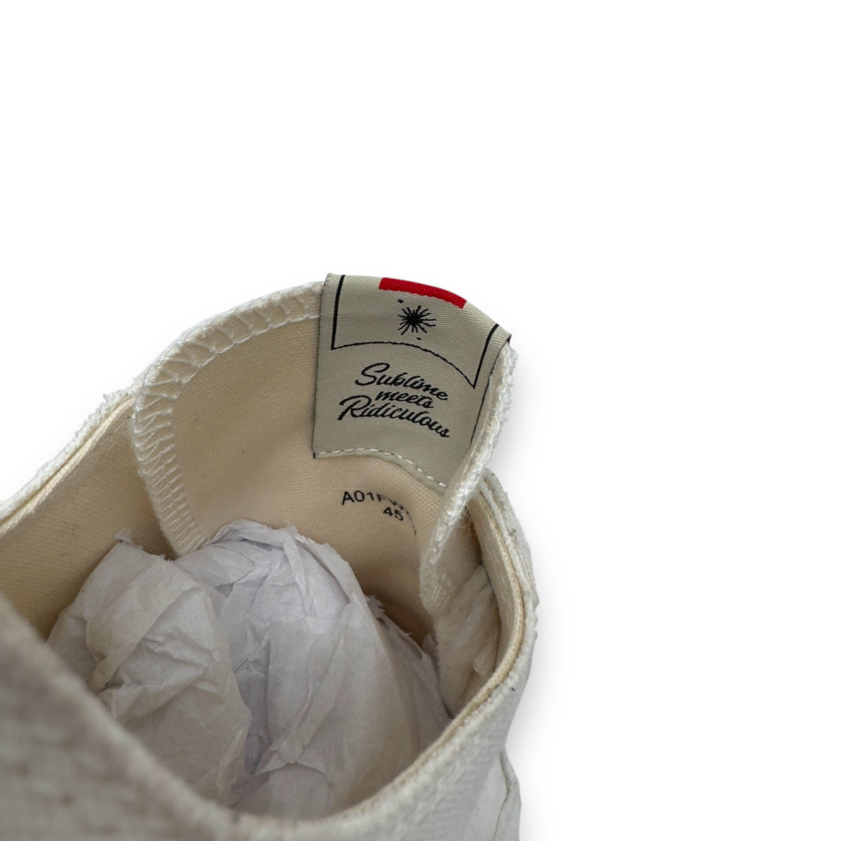 MAISON MIHARA YASUHIRO LOW TOP SNEAKER WHITE UK11