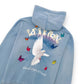 AMIRI ETERNAL DOVE DISTRESSED HOODIE BABY BLUE L
