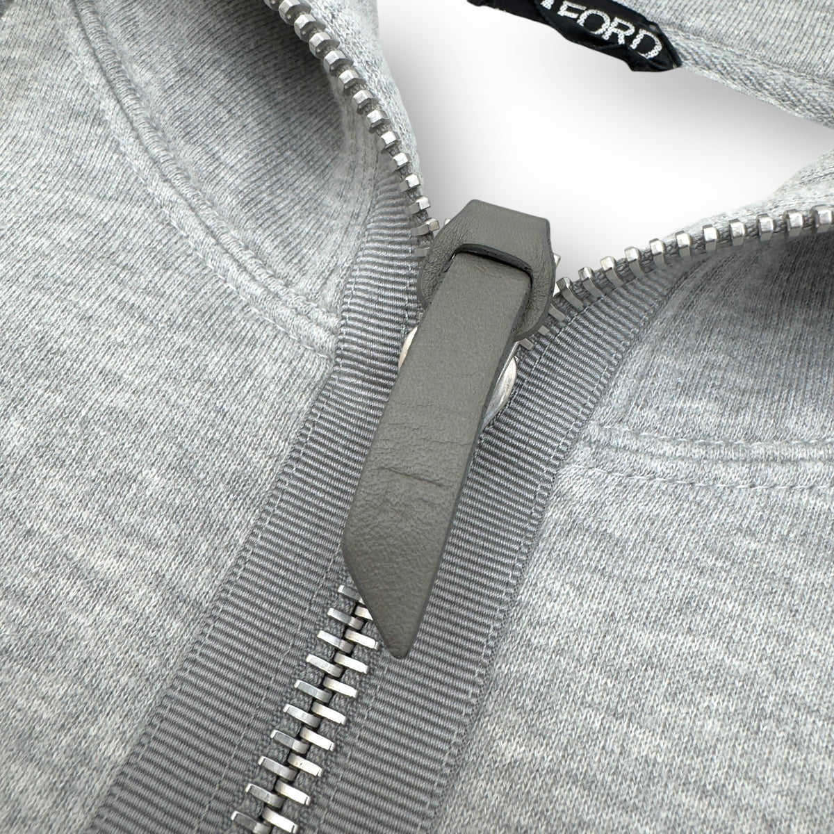 TOM FORD COTTON ZIP UP HOODIE GREY L