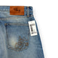 CHERRY LA BLOSSOM STRAIGHT-LEG EMBROIDERED JEANS BLUE W32”