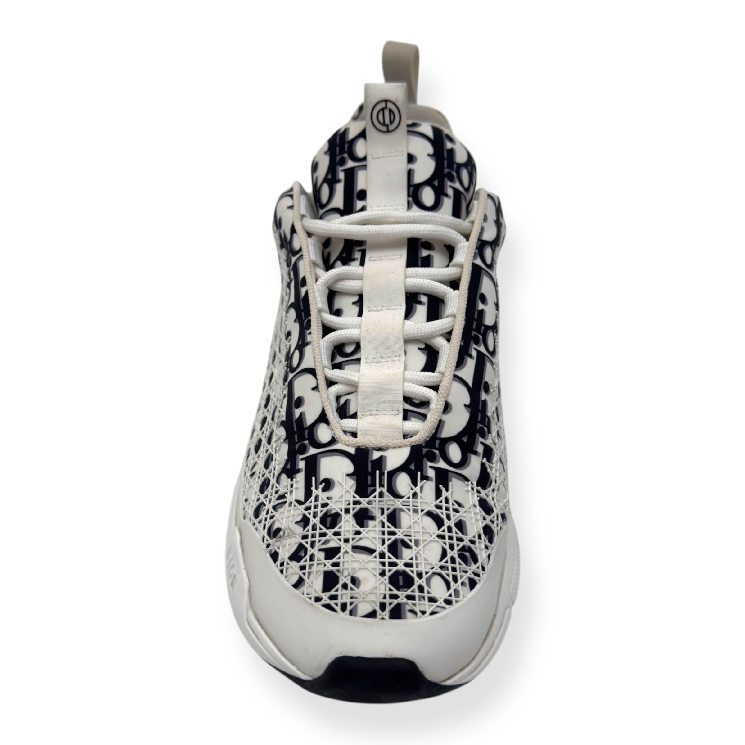 DIOR B24 OBLIQUE CANNAGE MOTIF SNEAKER WHITE / BLACK 43 / UK9