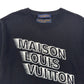 LOUIS VUITTON MAISON CREWNECK T-SHIRT BLACK / WHTE L