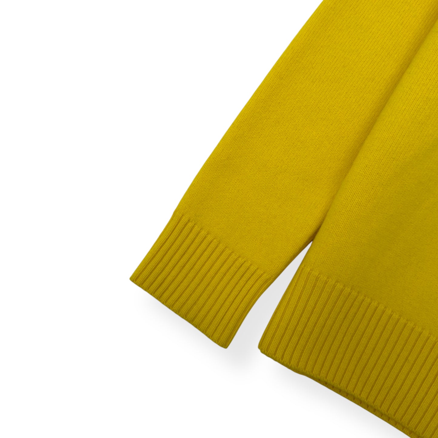 AMI PARIS CREWNECK SWEATER YELLOW / BLACK L