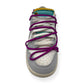NIKE X OFF-WHITE WOMENS DUNK LOW SNEAKER LOT 45 / 50 GREY / PURPLE UK5