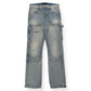 AMIRI CARPENTER STRAIGHT LEG DENIM JEANS BLUE W30”