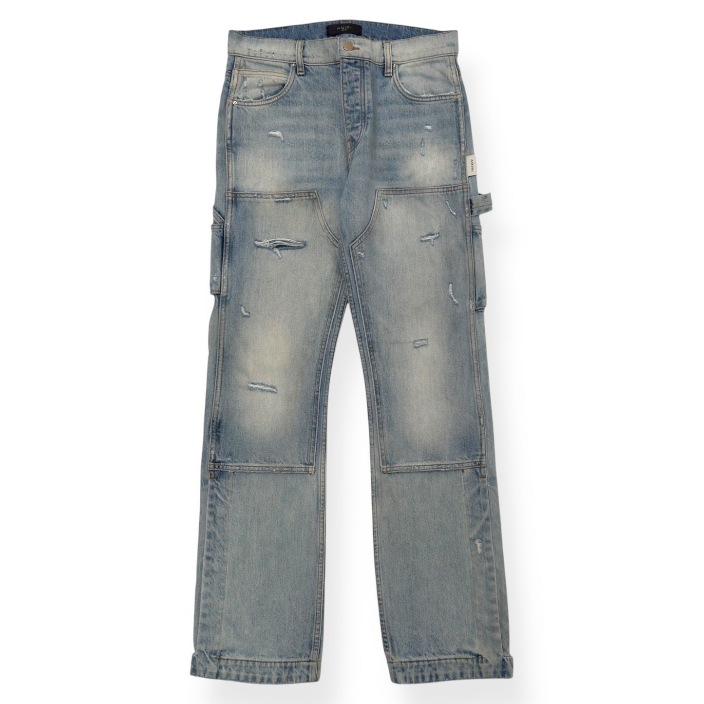 AMIRI CARPENTER STRAIGHT LEG DENIM JEANS BLUE W30”