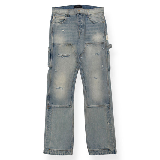 AMIRI CARPENTER STRAIGHT LEG DENIM JEANS BLUE W30”