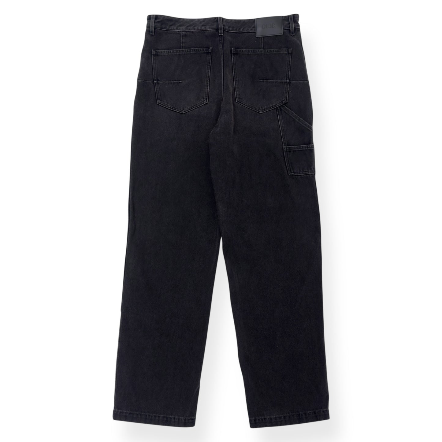 DIOR CARPENTER STRAIGHT-LEG DENIM JEANS BLACK 50 / W34” / L