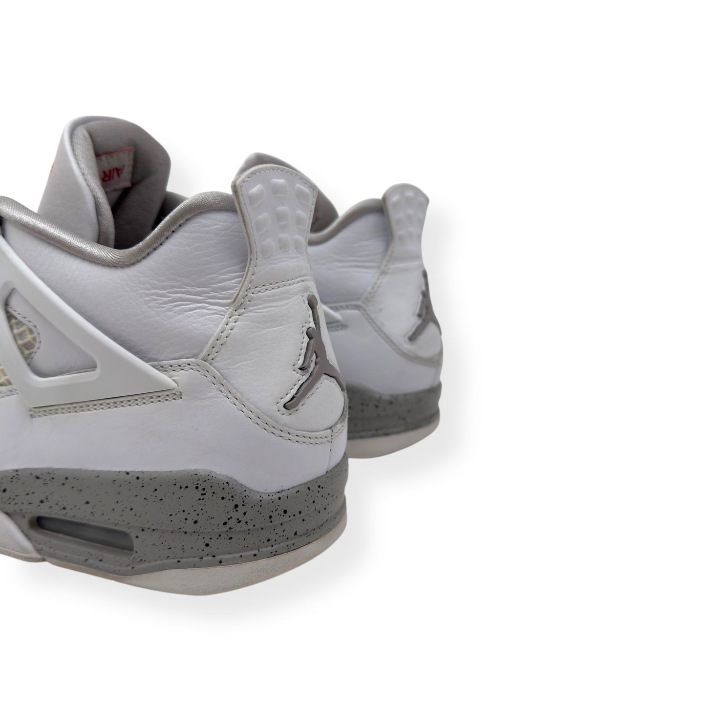 AIR JORDAN 4 RETRO SNEAKER WHITE OREO UK7