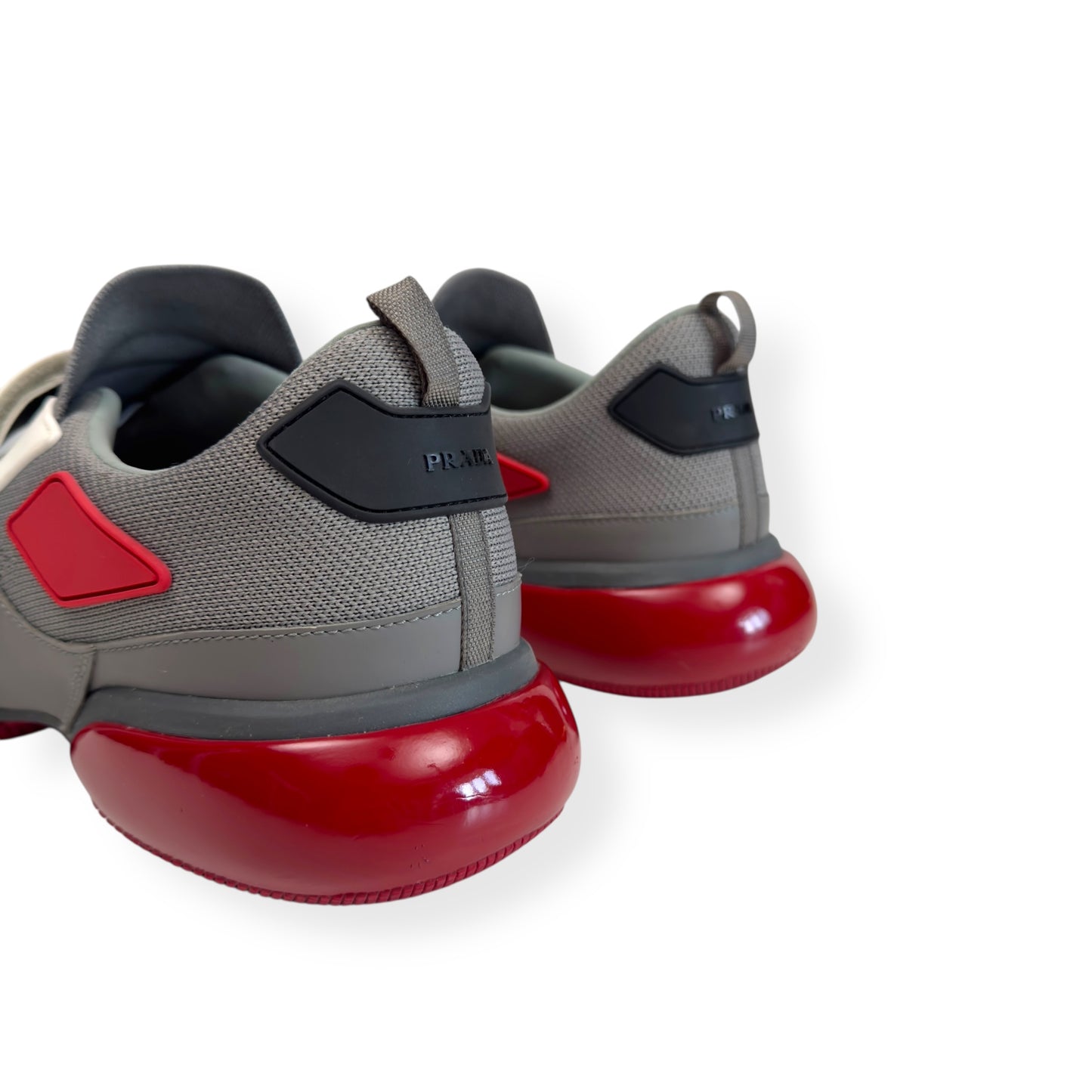 PRADA CLOUDBUST SNEAKER GREY / RED UK9