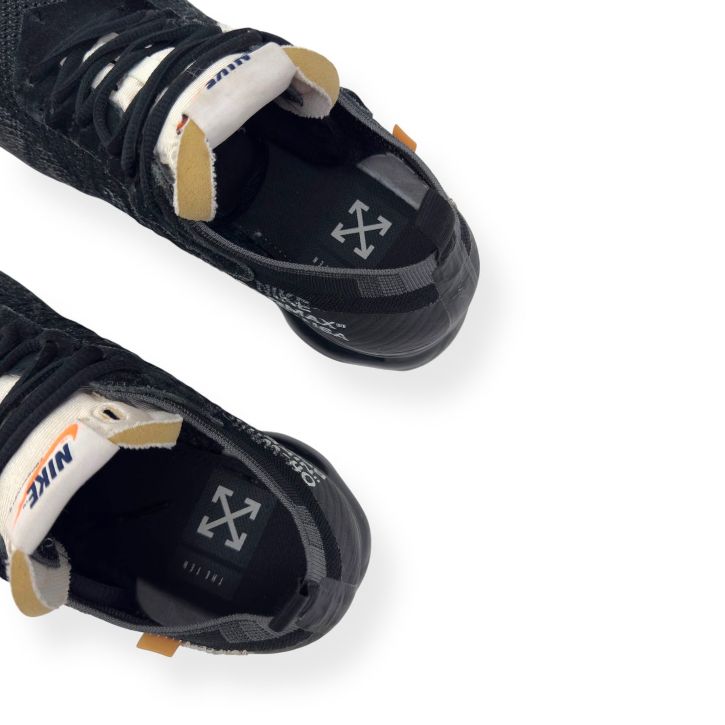 NIKE X OFF-WHITE AIR VAPORMAX SNEAKER ‘THE TEN’ BLACK / WHITE UK9.5