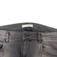 BALMAIN RIBBED DENIM JEANS GREY W30”