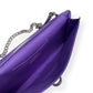 MULBERRY CLOTH CLUTCH WALLET PURPLE / SILVER