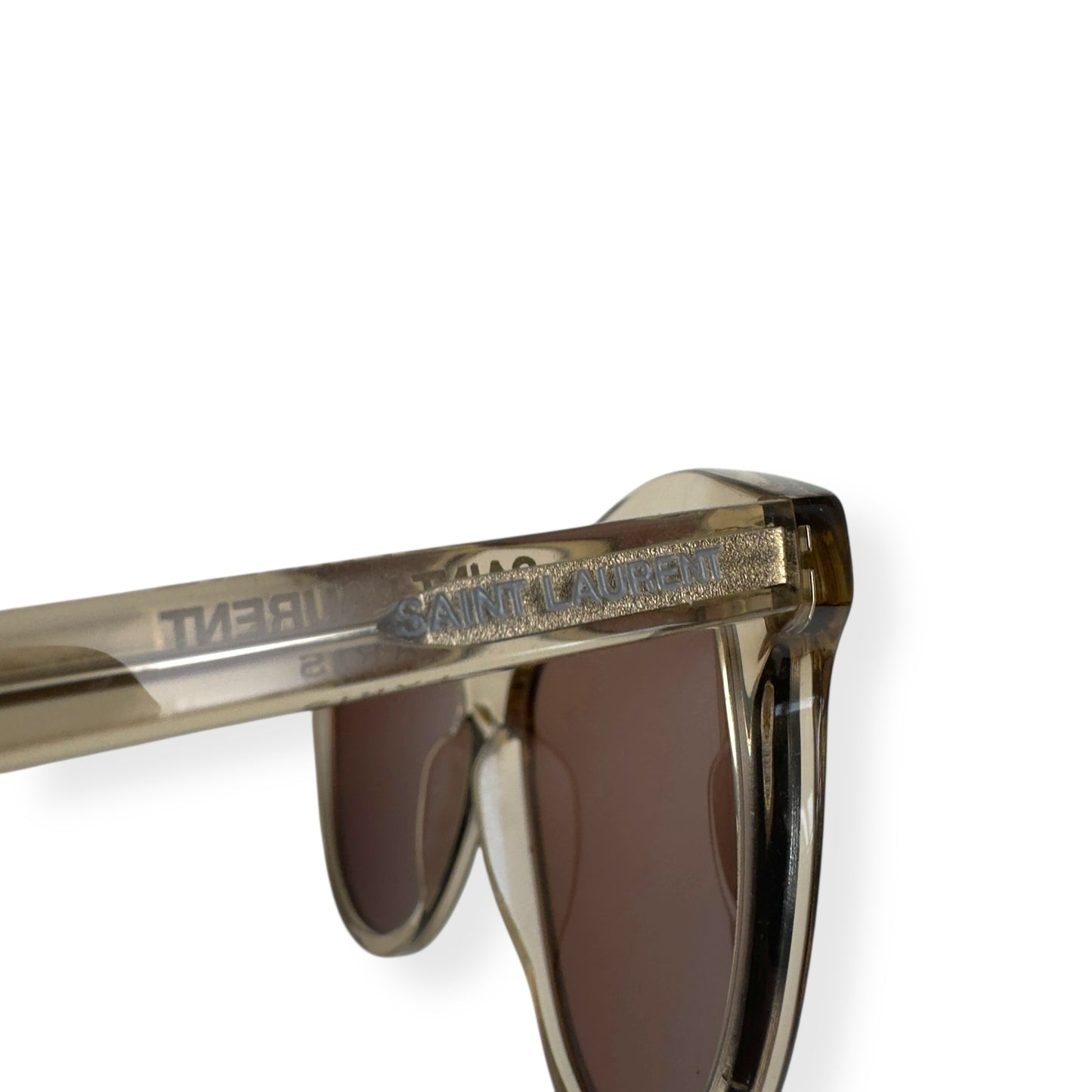 SAINT LAURENT SL456 CLASSIC SUNGLASSES TRANSPARENT / YELLOW