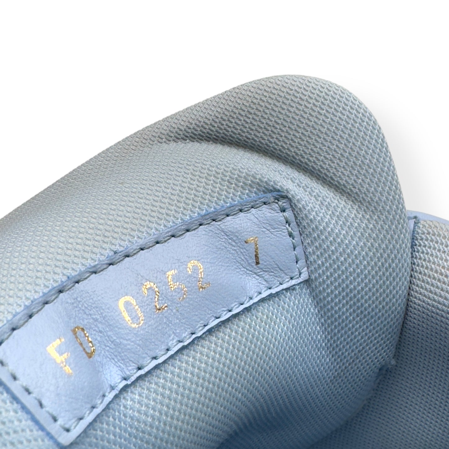 LOUIS VUITTON LV TRAINER BABY BLUE / WHITE UK7